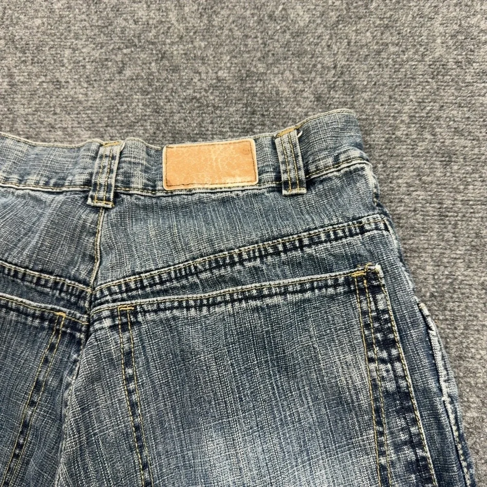 Vintage Mecca Denim Capri Shorts Mens 32 Blue Cotton Baggy Skater Y2K Streetwear